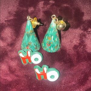 Festive Christmas Tree Earrings